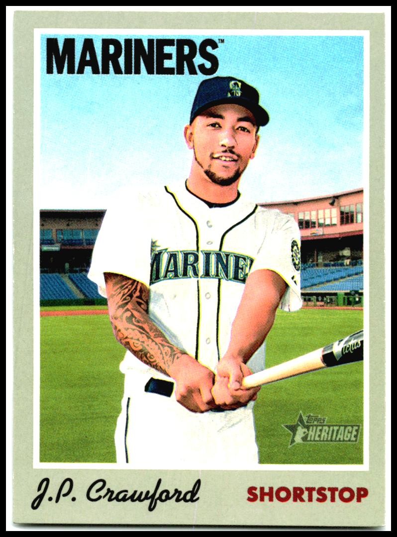 2019 Topps Heritage #90 J.P. Crawford Seattle Mariners
