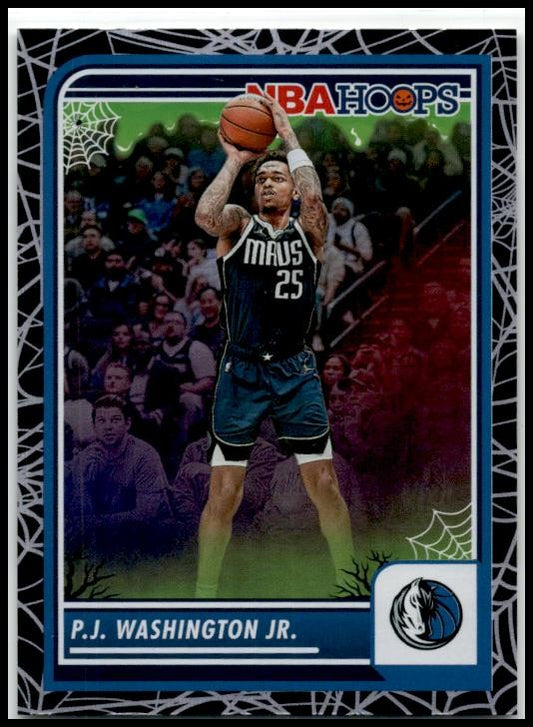 2023-24 Hoops Haunted Hoops Holo Webs #121 PJ Washington Jr. Dallas Mavericks