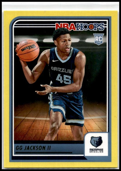 2023-24 Hoops Yellow #275 GG Jackson II Rookie Memphis Grizzlies