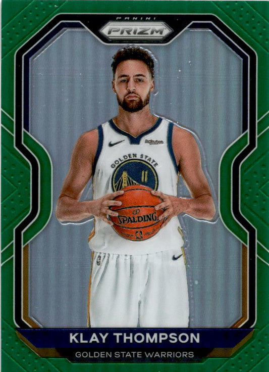 2020 Prizm Green #87 Klay Thompson Golden State Warriors