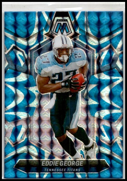 2024 Panini Mosaic Mosaic Reactive Blue #232 Eddie George Tennessee Titans