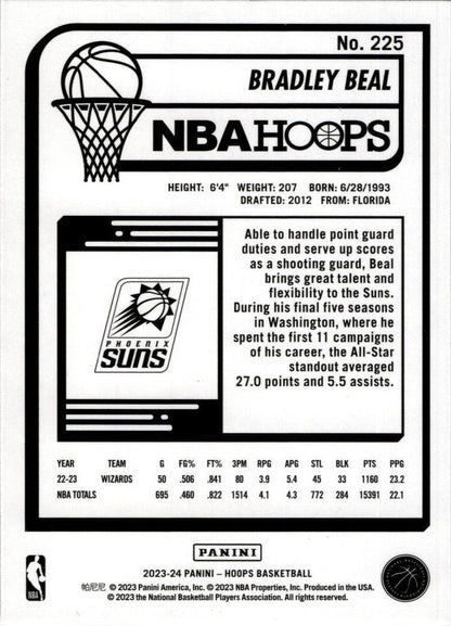 2023-24 Hoops #225 Bradley Beal Phoenix Suns