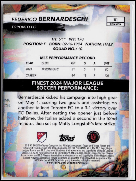 2024 Finest MLS #61 Federico Bernardeschi