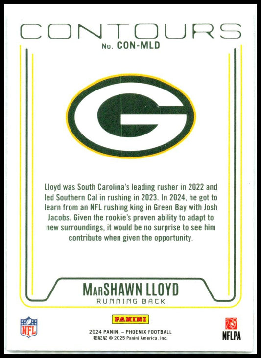 2024 Panini Phoenix Contours #CON-MLD MarShawn Lloyd Green Bay Packers