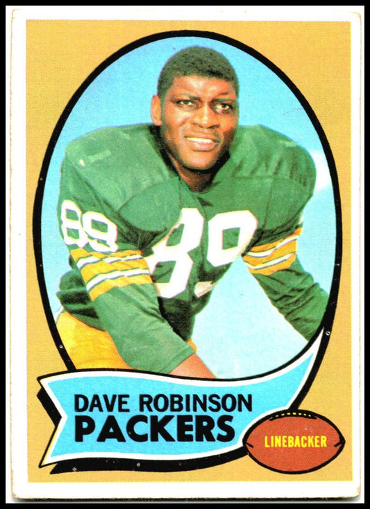 1970 Topps #102 Dave Robinson Green Bay Packers