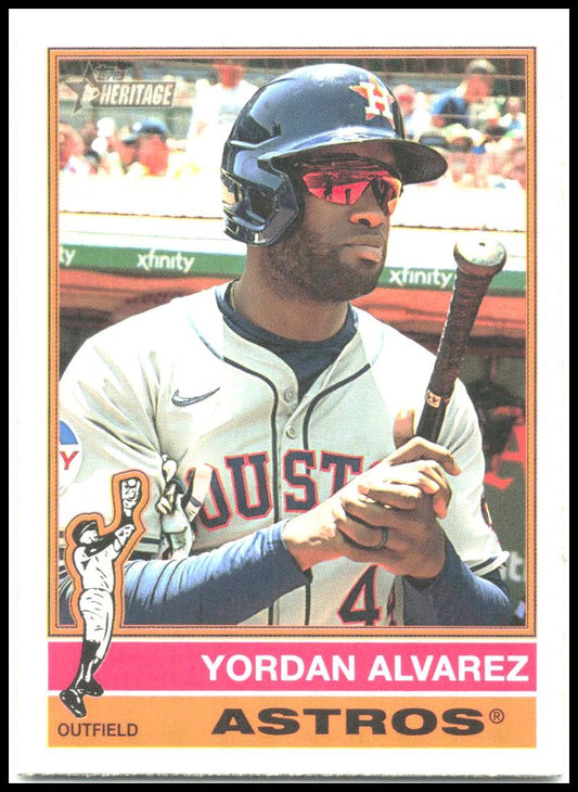 2025 Topps Heritage Cartoon Variation #500 Yordan Alvarez Astros