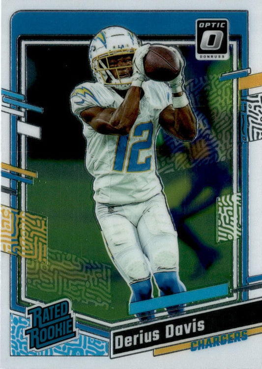 2023 Donruss Optic #264 Derius Davis Los Angeles Chargers