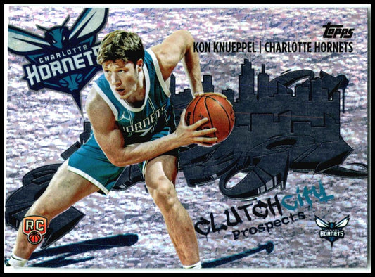 2025-26 Topps Clutch Prospects Sandglitter ##cc4 Kon Knueppel Hornets