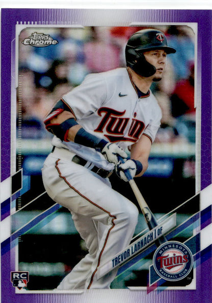 2021 Topps Chrome Update Purple Refractor #USC69 Trevor Larnach Rookie Twins