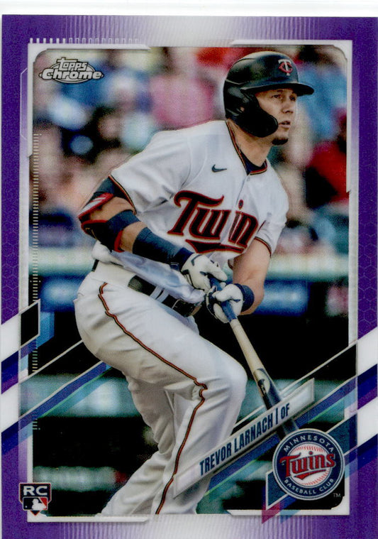 2021 Topps Chrome Update Purple Refractor #USC69 Trevor Larnach Rookie Twins