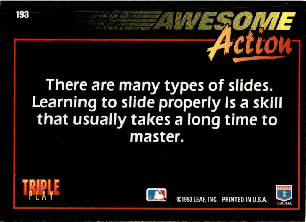 1993 Triple Play #193 Omar Vizquel Seattle Mariners