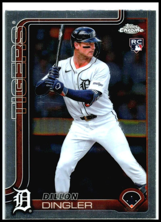 2025 Topps Chrome #274 Dillon Dingler Rookie Detroit Tigers