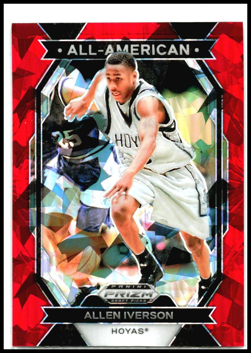 2024 Panini Prizm Draft Picks All-American Prizms Red Ice #18 Allen Iverson