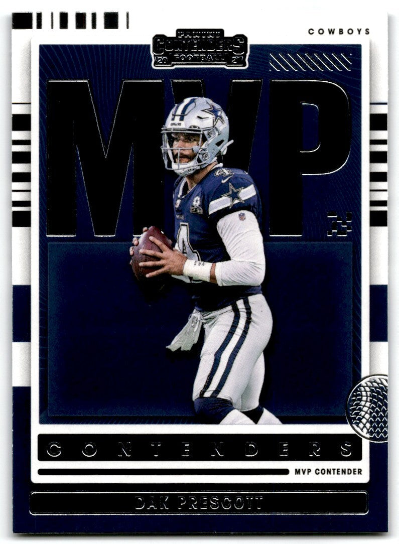 2021 Panini Contenders MVP Dak Prescott Dallas Cowboys #MVP-DPR