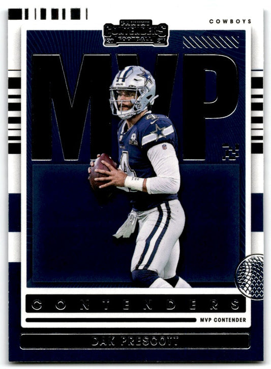 2021 Panini Contenders MVP Dak Prescott Dallas Cowboys #MVP-DPR