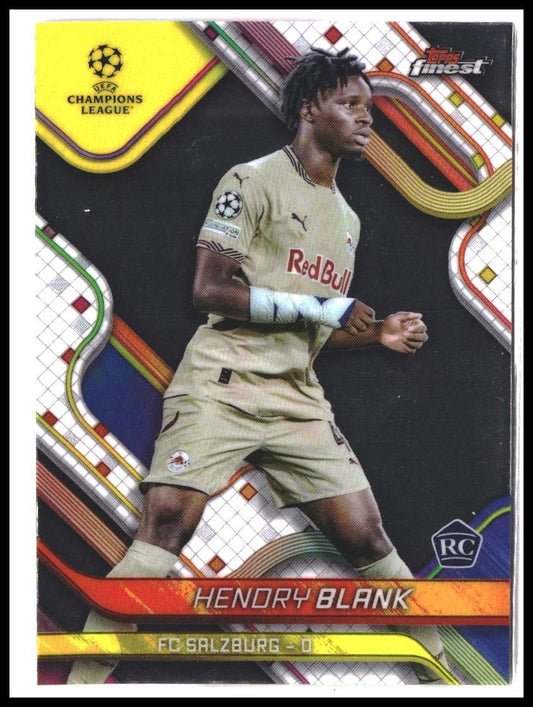 Hendry Blank #128 2024-25 Finest UEFA Club Competitions Rookie RC