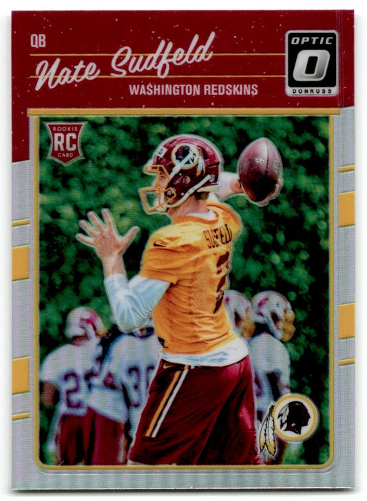 2016 Panini Donruss Optic Nate Sudfeld Rookie Washington Redskins #130