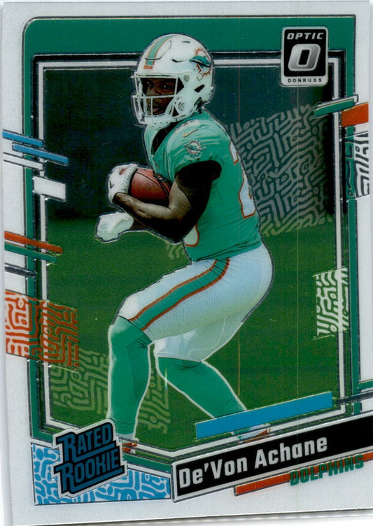 2023 Donruss Optic #269 De'Von Achane Miami Dolphins