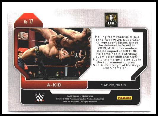 A-Kid #17 2022 Panini Prizm WWE Rookie RC