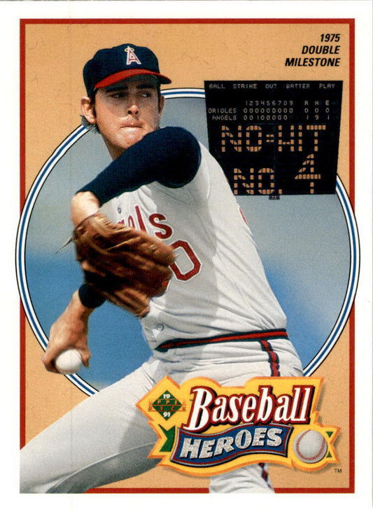 1991 Upper Deck Baseball Heroes: Nolan Ryan #12 Nolan Ryan California Angels