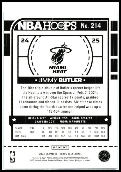 2024-25 Hoops Blue Scope #214 Jimmy Butler #/99 Miami Heat