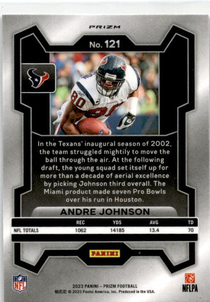 2023 Panini Prizm Silver #121 Andre Johnson Houston Texans
