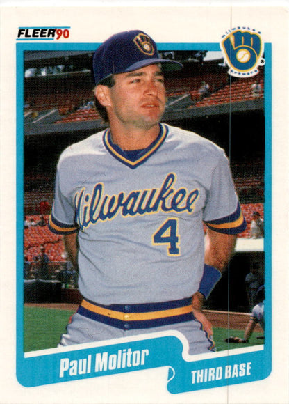 1990 Fleer Canadian #330 Paul Molitor Milwaukee Brewers