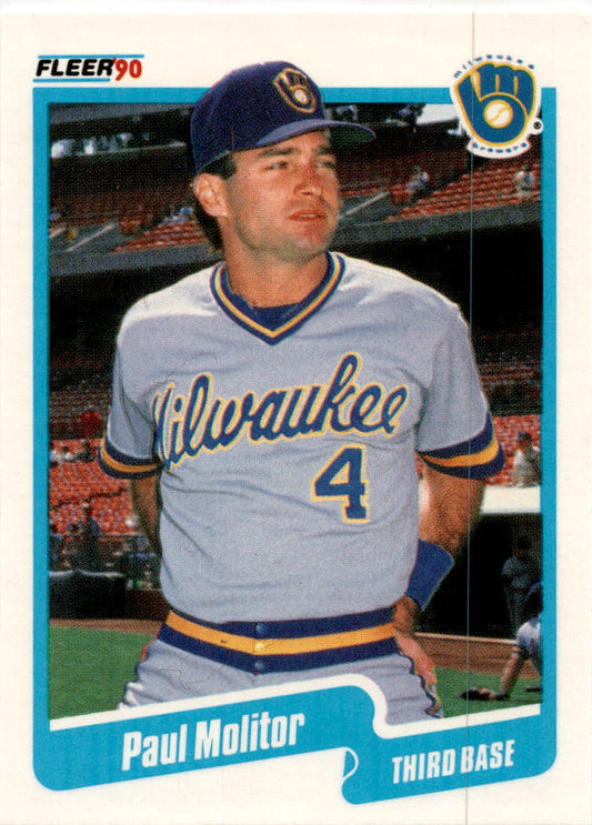 1990 Fleer Canadian #330 Paul Molitor Milwaukee Brewers