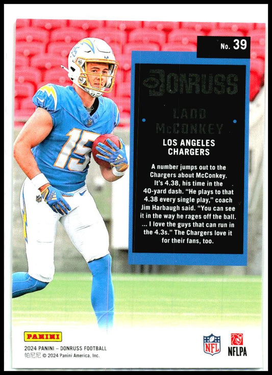 2024 Donruss Retro 1994 #39 Ladd McConkey Los Angeles Chargers