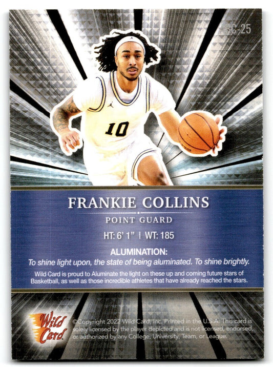 2021-22 Wild Card Alumination Frankie Collins Arizona State Sun Devils #ABC-25