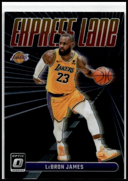 2023-24 Donruss Optic Express Lane Purple #9 LeBron James Los Angeles Lakers