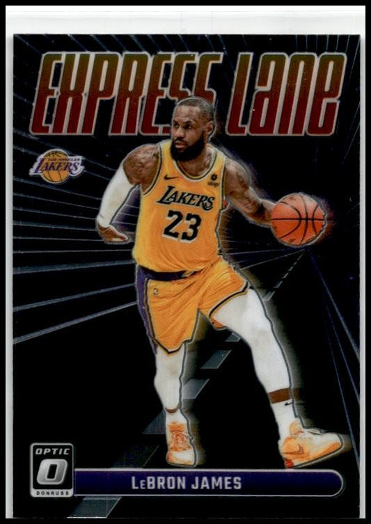 2023-24 Donruss Optic Express Lane Purple #9 LeBron James Los Angeles Lakers