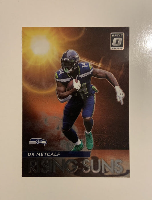 DK Metcalf 2021 Panini Donruss Optic Rising Suns Insert #RS-5.  Seahawks