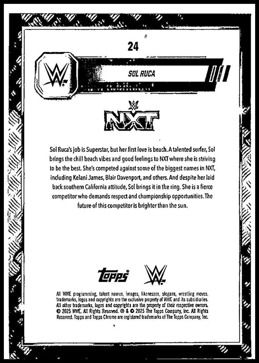 2025 Topps Chrome WWE #24 Sol Ruca
