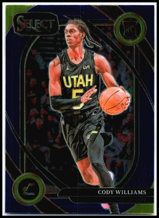 2024-25 Panini Select Blue #296 Cody Williams Utah