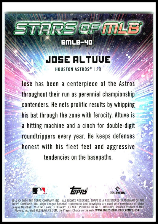 2024 Topps Stars of MLB #SMLB-40 Jose Altuve Houston Astros