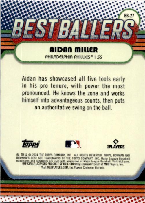 2024 bowman's best Best Ballers #BB-27 Aidan Miller