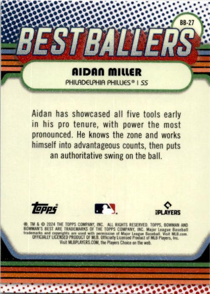 2024 bowman's best Best Ballers #BB-27 Aidan Miller