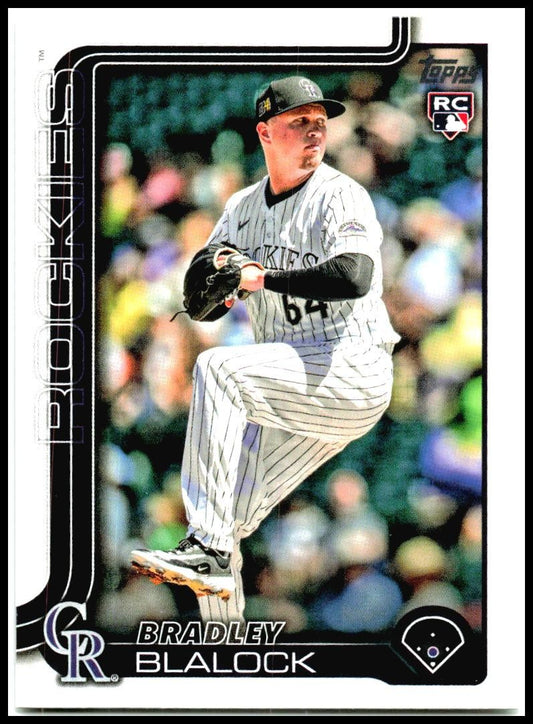 2025 Topps #161 Bradley Blalock Rookie Colorado Rockies