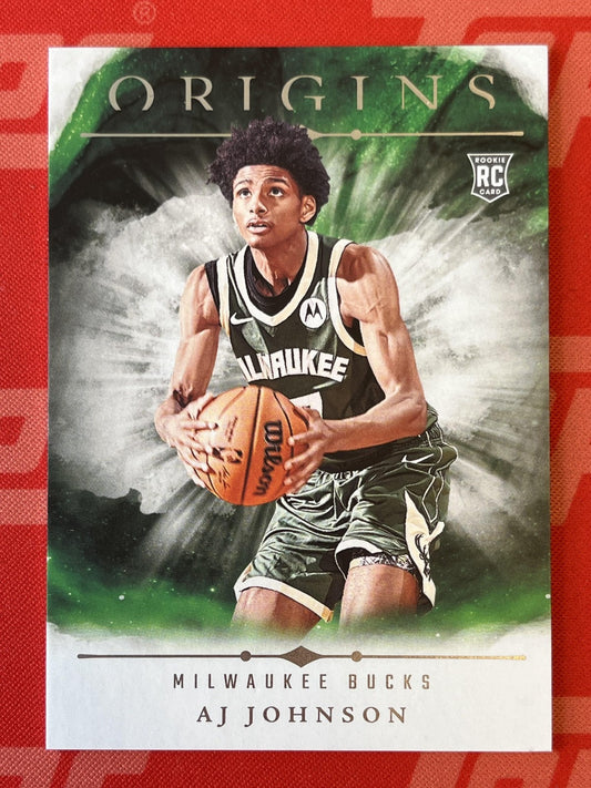 2024-25 Panini Origins #84 AJ Johnson Rookie Milwaukee Bucks
