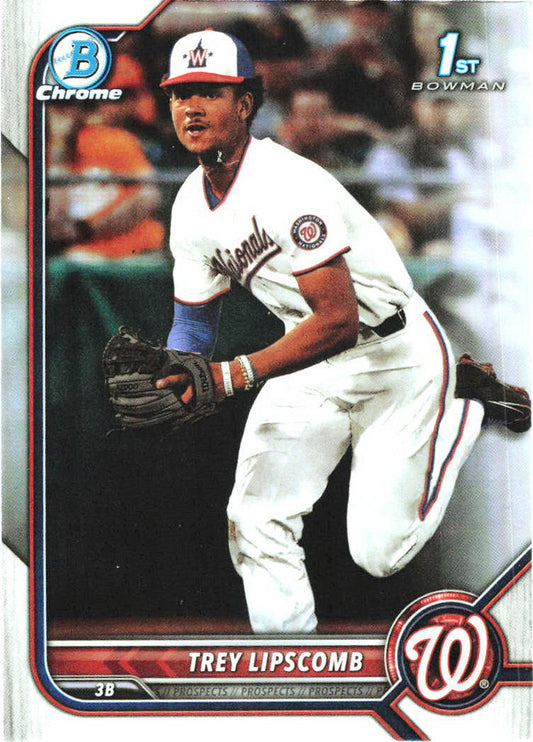 2022 Bowman Draft #BD-197 Trey Lipscomb Washington Nationals