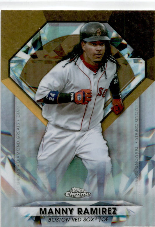 2022 Topps Chrome Update Diamond Greats Die Cuts #DGC-55 Manny Ramirez Red Sox