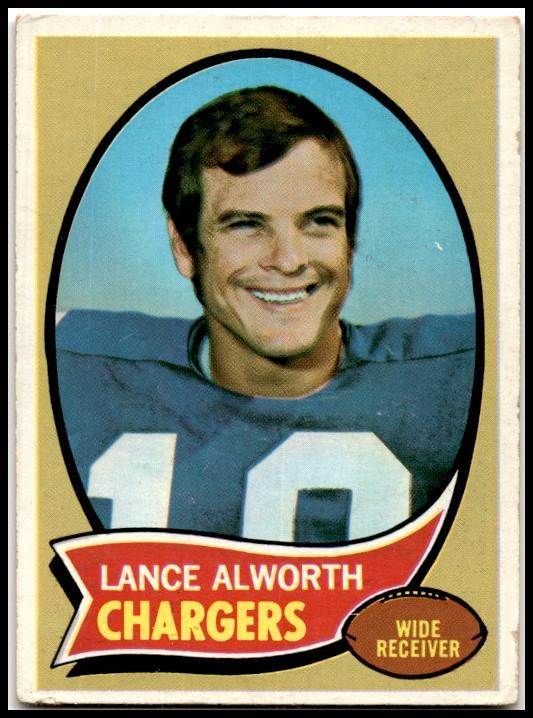 1970 Topps #240 Lance Alworth San Diego Chargers