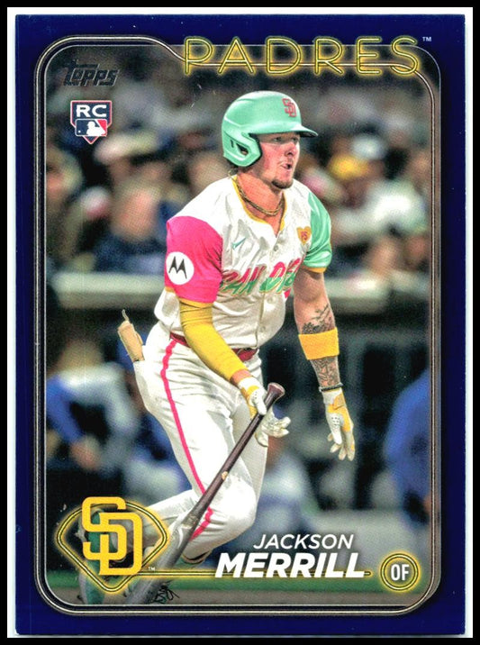 2024 Topps Update Royal Blue #US210 Jackson Merrill Rookie San Diego Padres