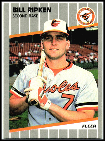 1989 Fleer #616c Bill Ripken Baltimore Orioles