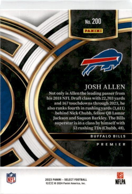 2023 Panini Select #200 Josh Allen Buffalo Bills