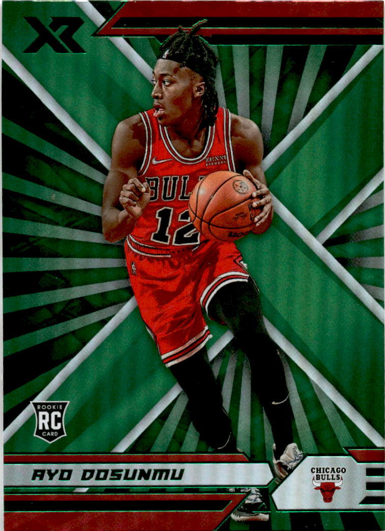 2021 Panini Chronicles XR Green #386 Ayo Dosunmu Chicago Bulls