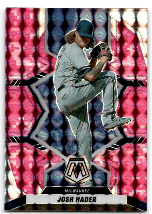 2022 Panini Mosaic Pink Josh Hader Milwaukee Brewers #18