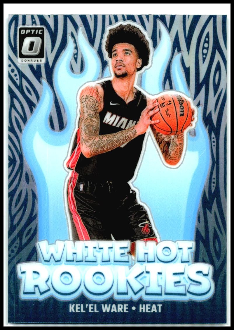 2024-25 Donruss Optic White Hot Rookies #5 Kel'el Ware Miami Heat