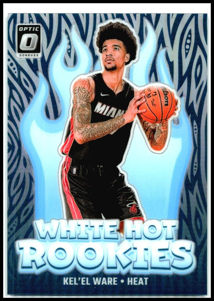 2024-25 Donruss Optic White Hot Rookies #5 Kel'el Ware Miami Heat